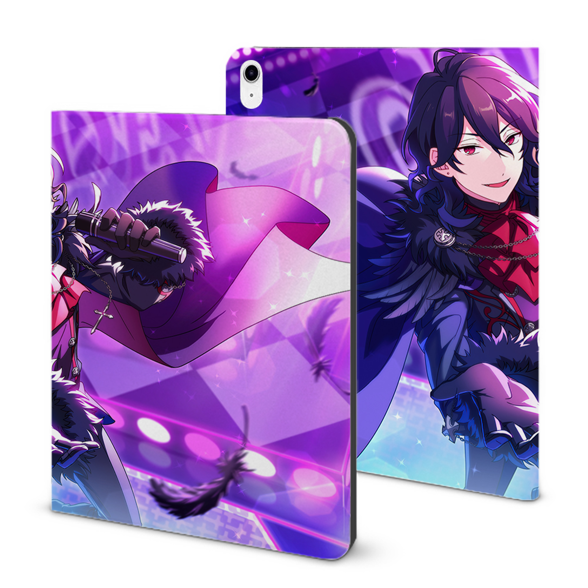 （画像用） あんさんぶるスターズ! Ensemble Stars IPad ケース ブック型 PUレザー TPU 耐衝撃 軽量 薄型 ペン収納なし 全面保護 IPad 各モデル対応